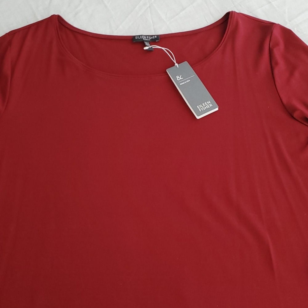 Eileen Fisher 3/4 sleeve Ballet Tee 2X
